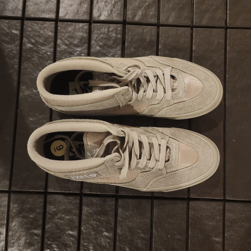 Men's Vans Premium Half Cab 33 'Hairy Suede Pack - Elm Tan' - Picture 12 of 16